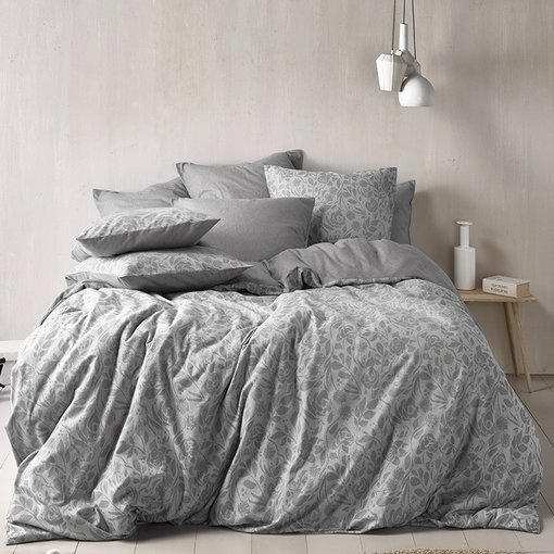 De Witte Lietaer Lea natural grey flanel 140x220 cm