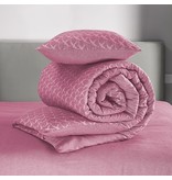 De Witte Lietaer roze flanellen dekbedovertrekset Birds Lilac luxe jacquard  geweven