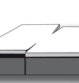 Mirabel Slabbinck dubbele split topper hoeslaken, citrus 200TC, gekamd katoen, envelopmodel