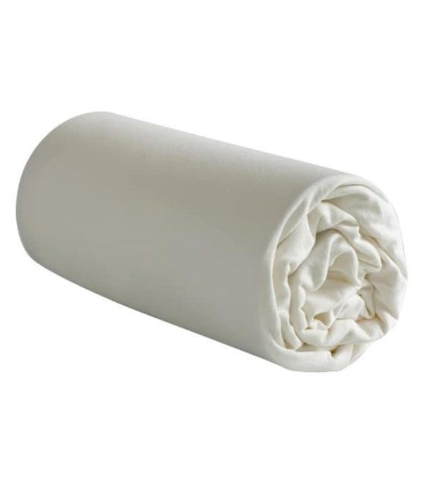 De Witte Lietaer Jersey hoeslaken Case ivory matrashoogte vanaf 22 t/m 32 cm