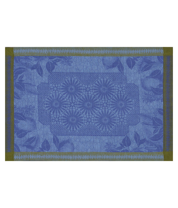 Le Jacquard Français blauw tafellinnen Jardin d'Orient blue 175x250 cm