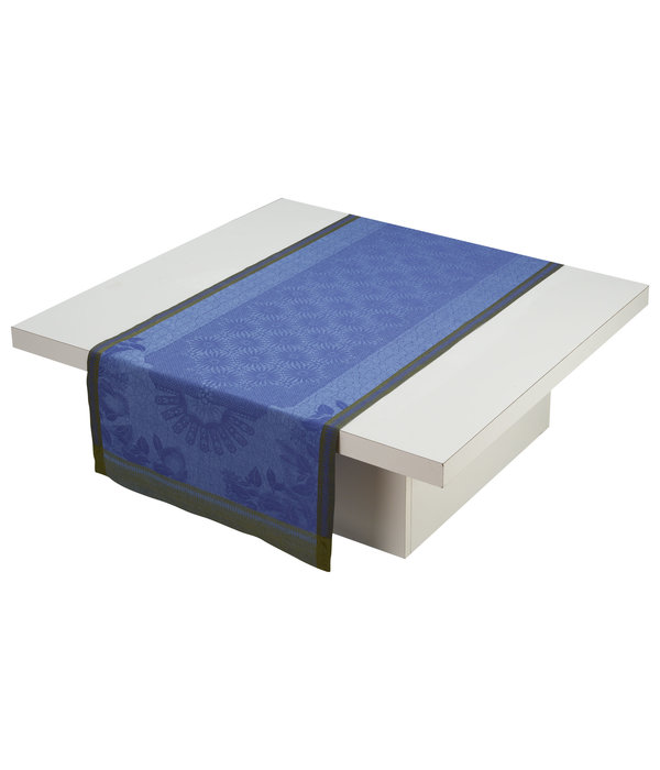 Le Jacquard Français blauw tafellinnen Jardin d'Orient blue 175x250 cm