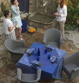 Le Jacquard Français blauw tafellinnen Jardin d'Orient blue 175x250 cm