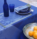 Le Jacquard Français blauw tafellinnen Jardin d'Orient blue 175x250 cm