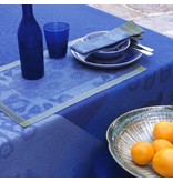 Le Jacquard Français blauw tafellinnen Jardin d'Orient blue 175x250 cm