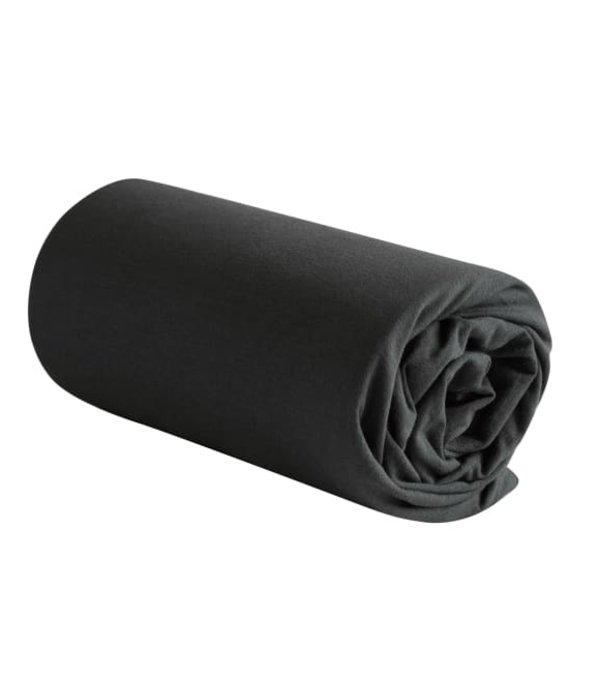 De Witte Lietaer Jersey hoeslaken Case ebony matrashoogte t/m 22 cm