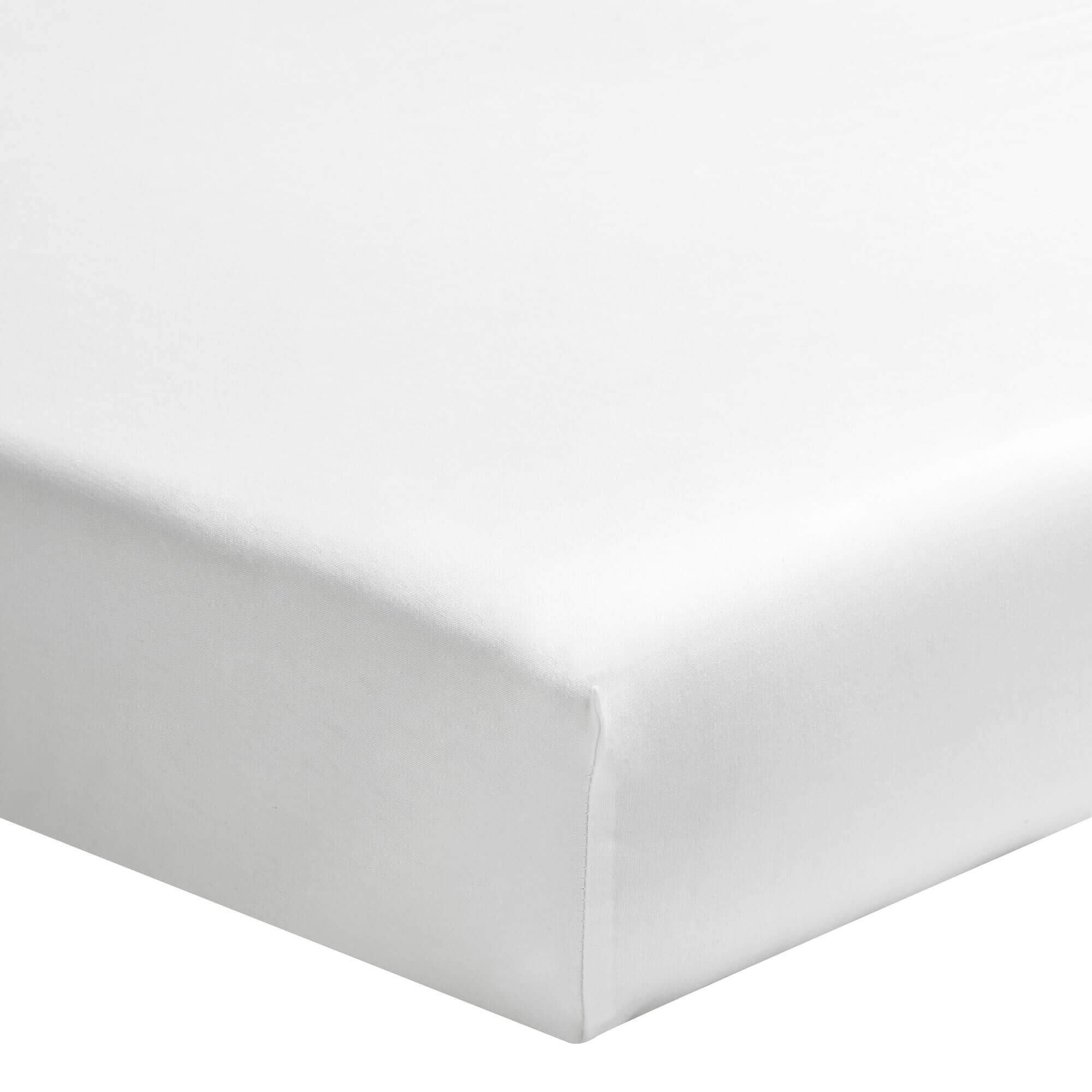 smeren Blanco Keel Essix, hoeslaken wit gekamd katoen 200TC voor matras tot 20 cm hoog -  LiensLinnenwinkel.nl