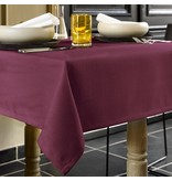 De Witte Lietaer tafellaken Gibson grape wine, linnenlook aubergine / burgundy