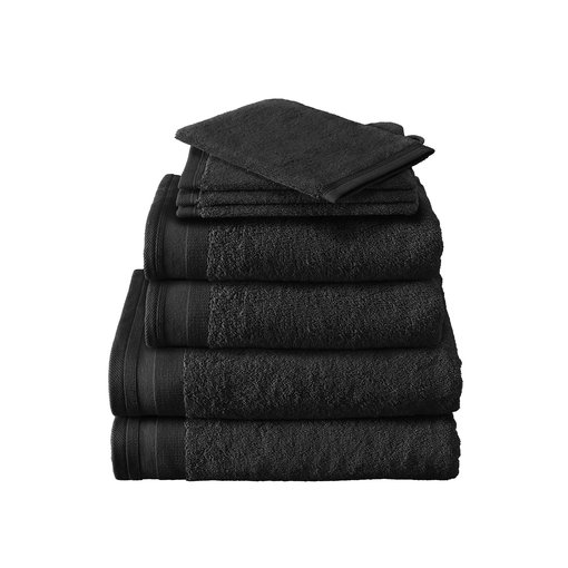 De Witte Lietaer handdoeken Excellence black / zwart