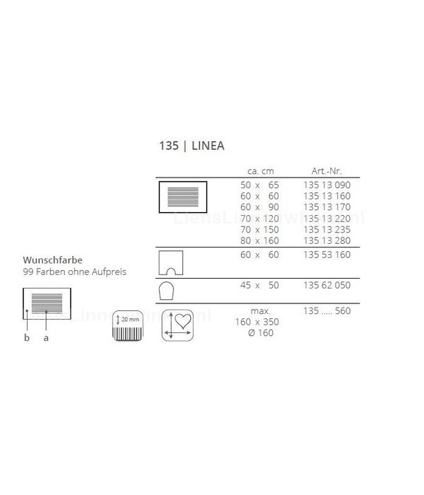 Rhomtuft Linea badmatten