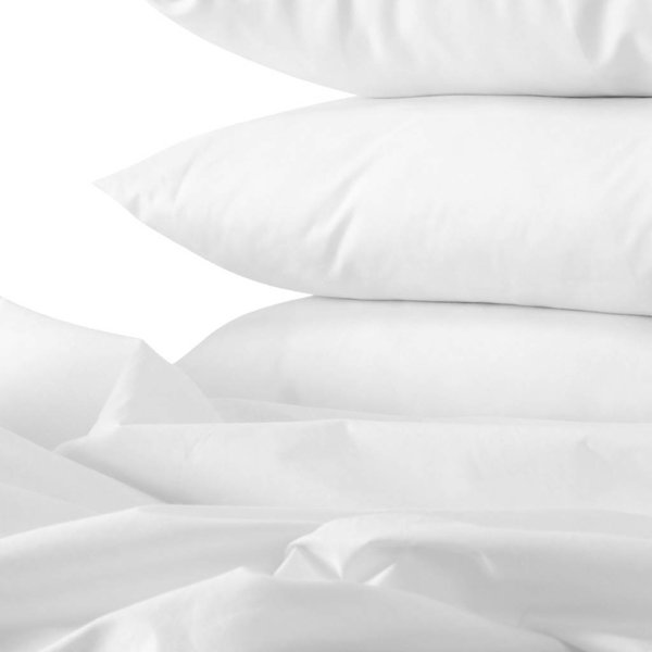 effen kussensloop gekamd katoen in verschillende kleuren (percale, 200TC)