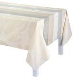 Le Jacquard Français gecoat tafellinnen Fleurs Gourmandes chalk