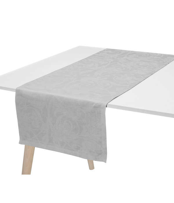 Le Jacquard Français Tivoli tafellinnen, kleur pearl