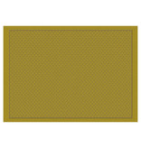 Le Jacquard Français mosterd geel gecoat tafellinnen Osmose pollen