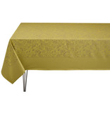 Le Jacquard Français mosterd geel gecoat tafellinnen Osmose pollen