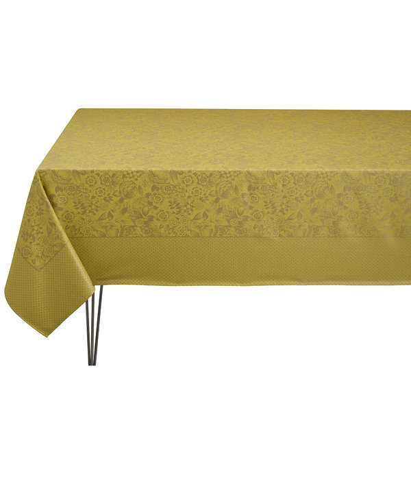 Le Jacquard Français mosterd geel gecoat tafellinnen Osmose pollen