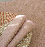 Le Jacquard Français gecoat tafellinnen Osmose aspen / trémière