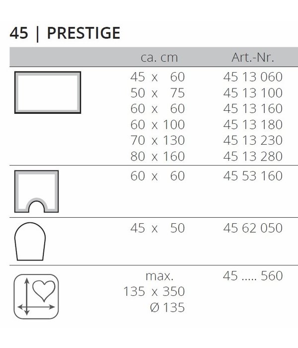 Rhomtuft Prestige badmatten