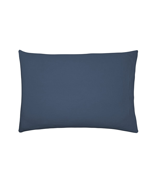 Essix dekbedovertrek hydrofiel Tendresse bleu chine, strijkvrij