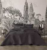 Alexandre Turpault antraciet zwarte plaid, Poesie éclipse / almost black plaid