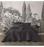 Alexandre Turpault antraciet zwarte plaid, Poesie éclipse / almost black plaid