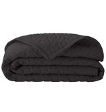 Alexandre Turpault antraciet zwarte plaid, Poesie éclipse / almost black plaid
