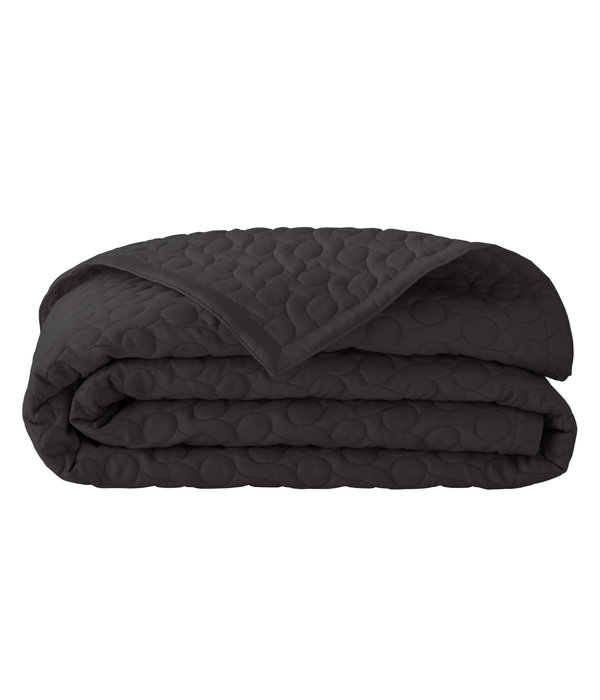 Alexandre Turpault antraciet zwarte plaid, Poesie éclipse / almost black plaid