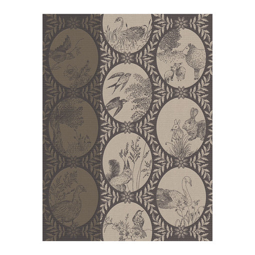 Le Jacquard Français theedoek Joséphine grey