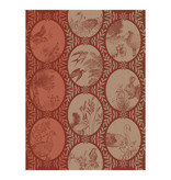 Le Jacquard Français theedoek Joséphine red