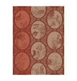 Le Jacquard Français theedoek Joséphine red