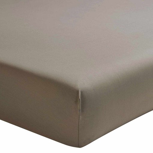 Essix hoeslaken 200TC taupe, matras tot 20 cm hoog, vanaf