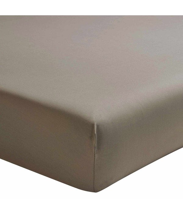 Essix hoeslaken 200TC taupe, matras tot 30 cm hoog