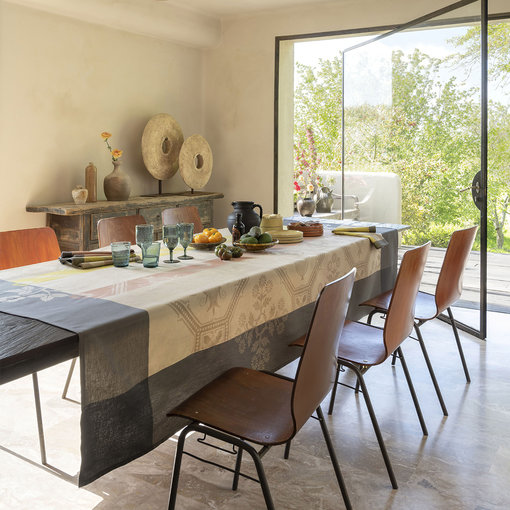 Le Jacquard Français Hacienda beige tafelinnen, vanaf