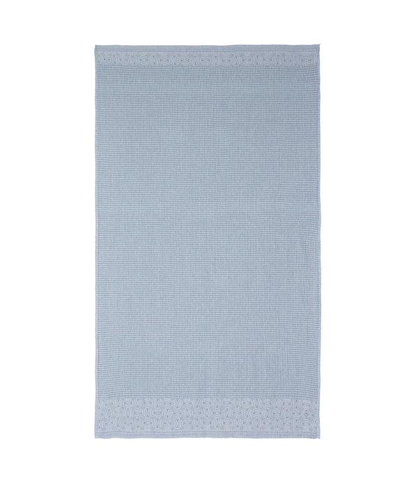 Le Jacquard Français 100% linnen badgoed Lula ice blue - blue glacier