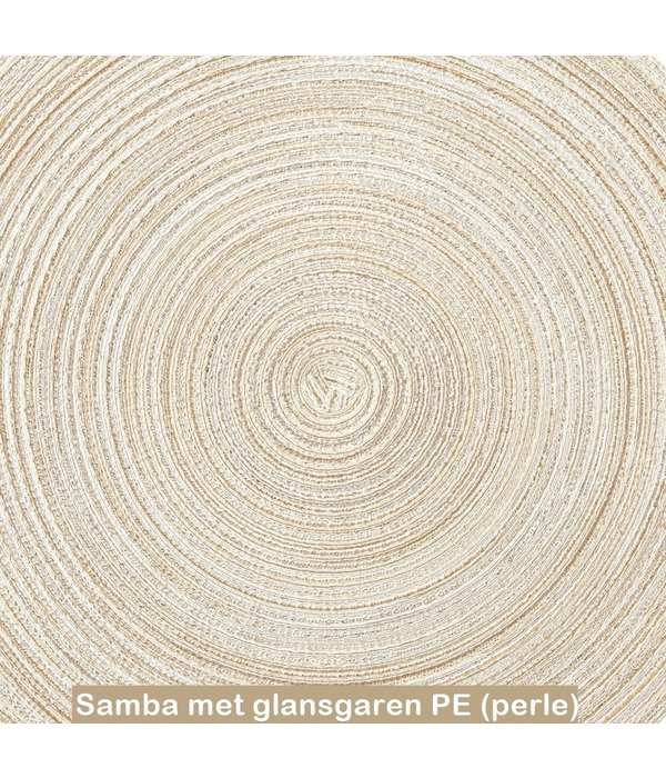 Pichler Samba placemat rond met glansgaren