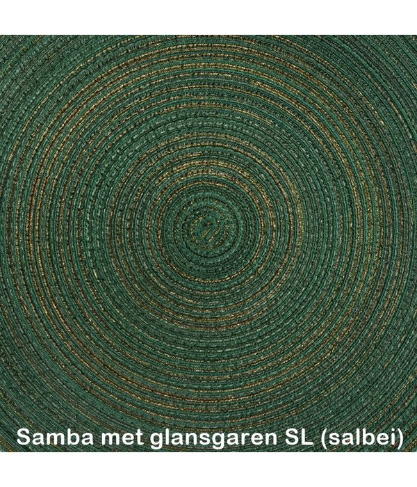 Pichler Samba placemat rond met glansgaren