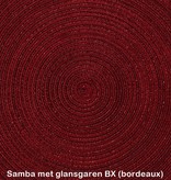 Samba placemat rond met glansgaren