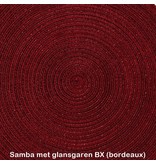 Samba placemat rond met glansgaren