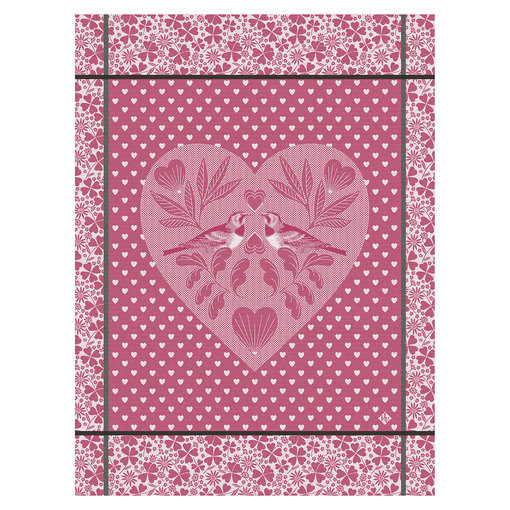 Le Jacquard Français Droogdoek Amour pink