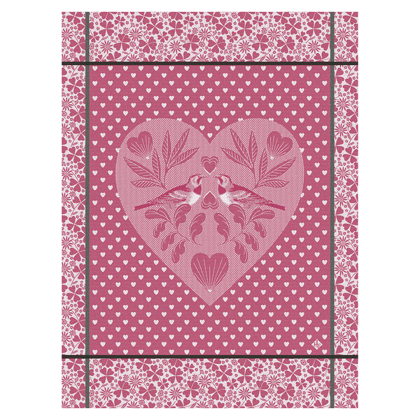 Droogdoek Amour pink