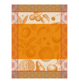 Le Jacquard Français theedoek Arrière-Pay melon/orange