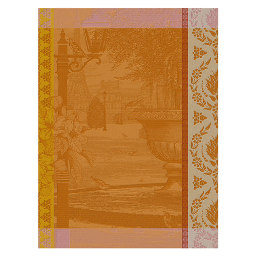 Le Jacquard Français Droogdoek Jardin Parisien orange