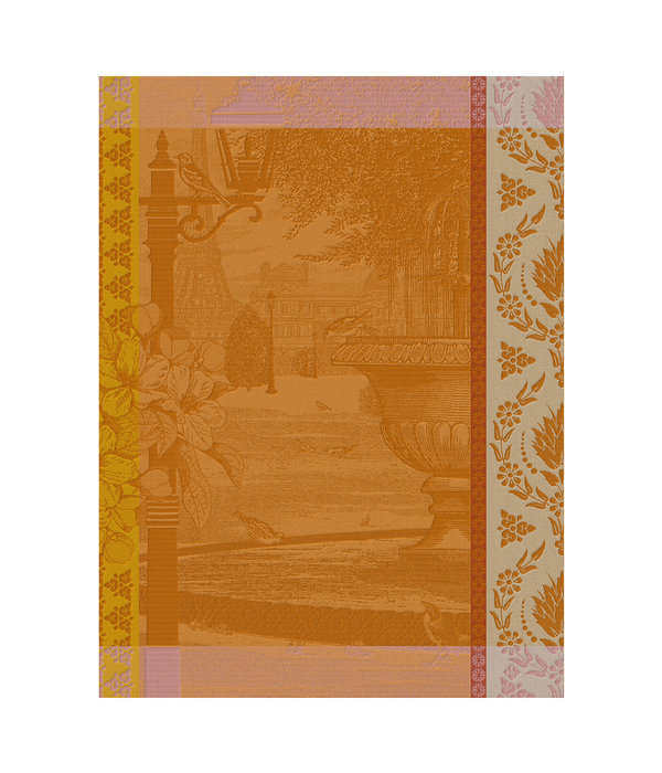 Le Jacquard Français Droogdoek Jardin Parisien orange