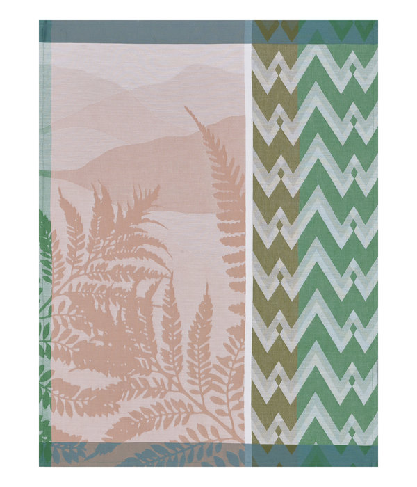 Le Jacquard Français theedoek La Vie en Vosges pink