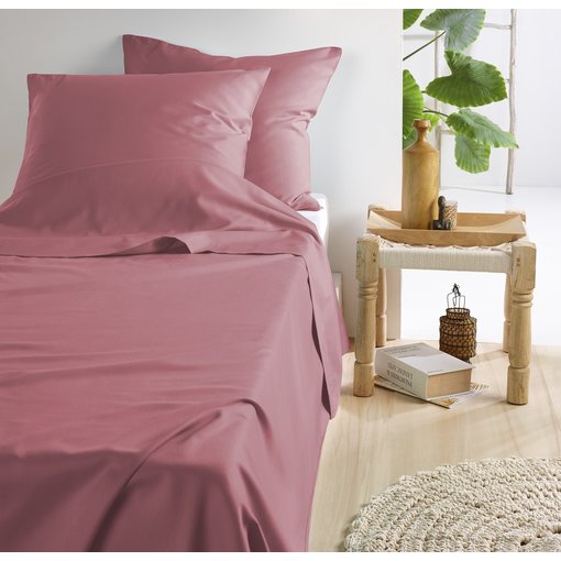 De Witte Lietaer lakenset roze Olivia blossom 200 TC, vanaf