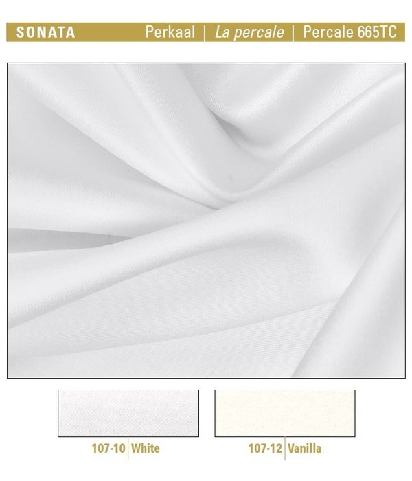 Mirabel Slabbinck Uni Sonata Xtreme (665TC percale katoen) wit