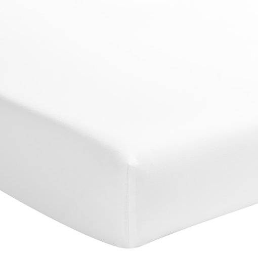 Essix hoeslaken satijn 200TC white, matras tot 40 cm hoog, vanaf