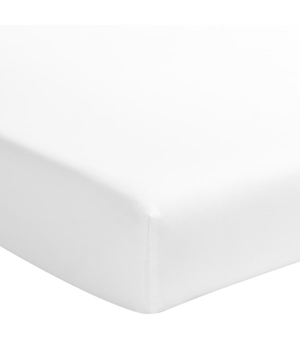 Essix hoeslaken satijn 200TC white, matras tot 40 cm hoog