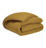 Essix dekbedovertrek hydrofiel Tendresse camel, strijkvrij
