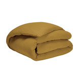 Essix dekbedovertrek hydrofiel Tendresse camel, strijkvrij
